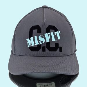 G/FORE Hat Cap Grey C.C. Misfit Stretch Twill Cap Golf Logo Preppy Outdoor